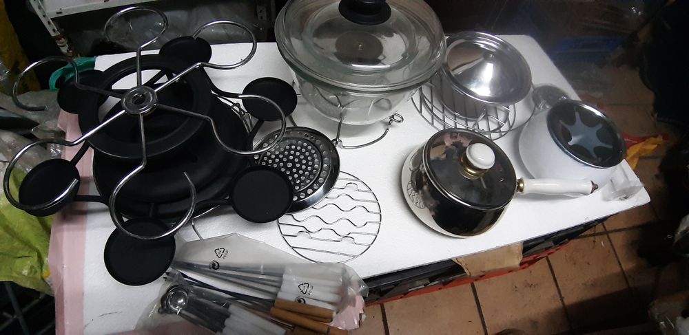 Utensílios de cozinha para campismo