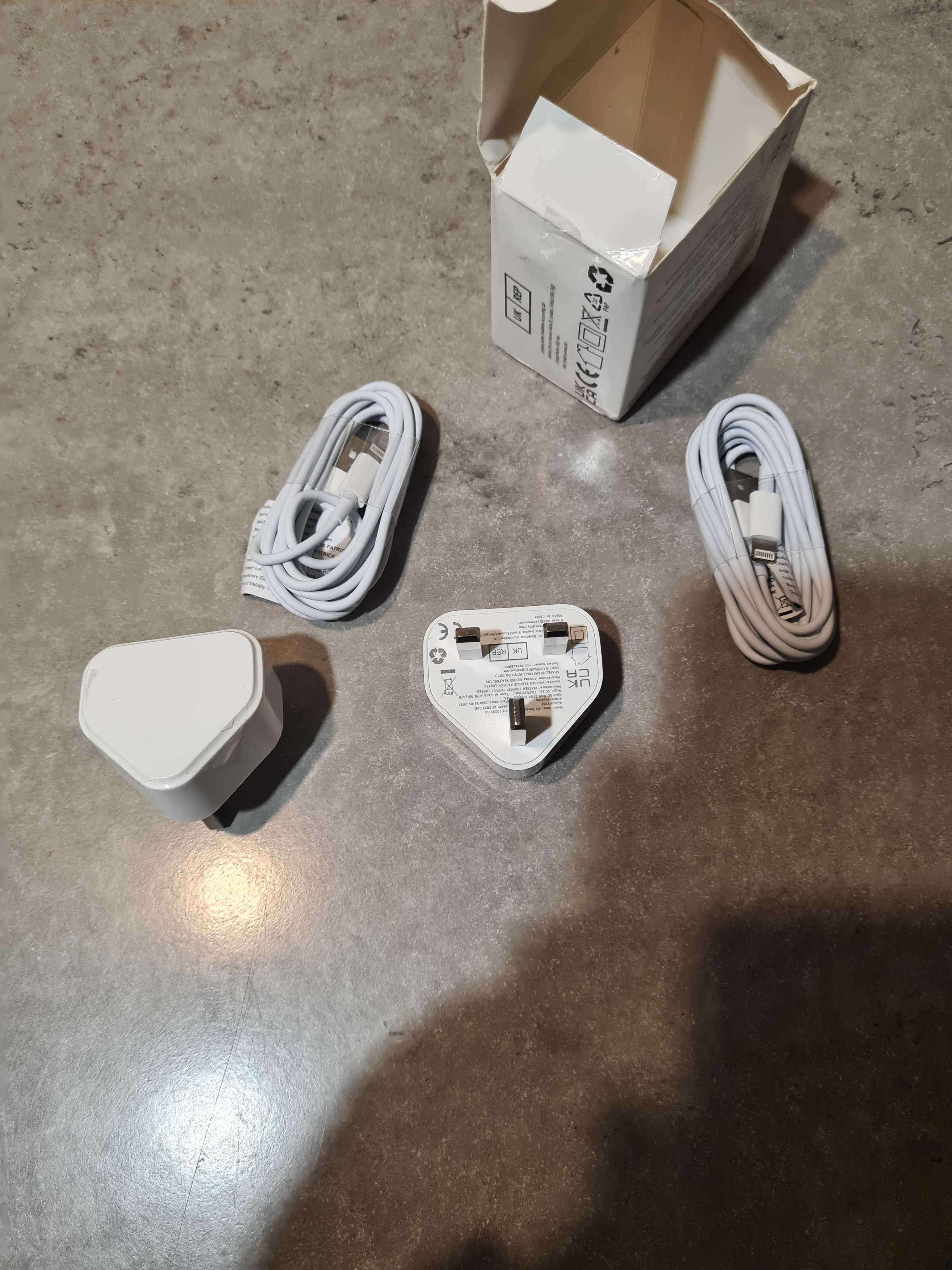 ładowarka wtyczka Brytyjska z przewodem do Apple 2szt 5w max