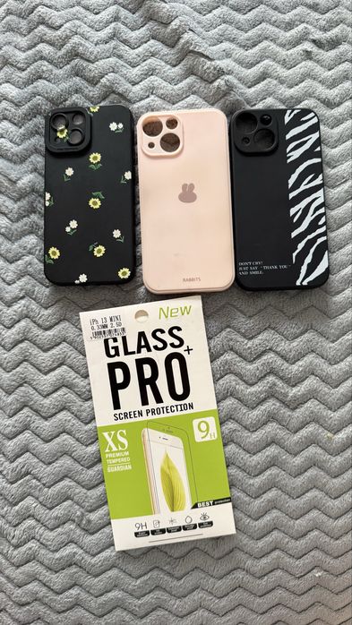 Iphone 13 mini, 3 etui i szklo