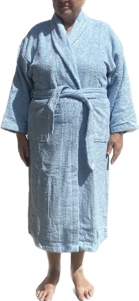 Довгий жіночий махровий халат