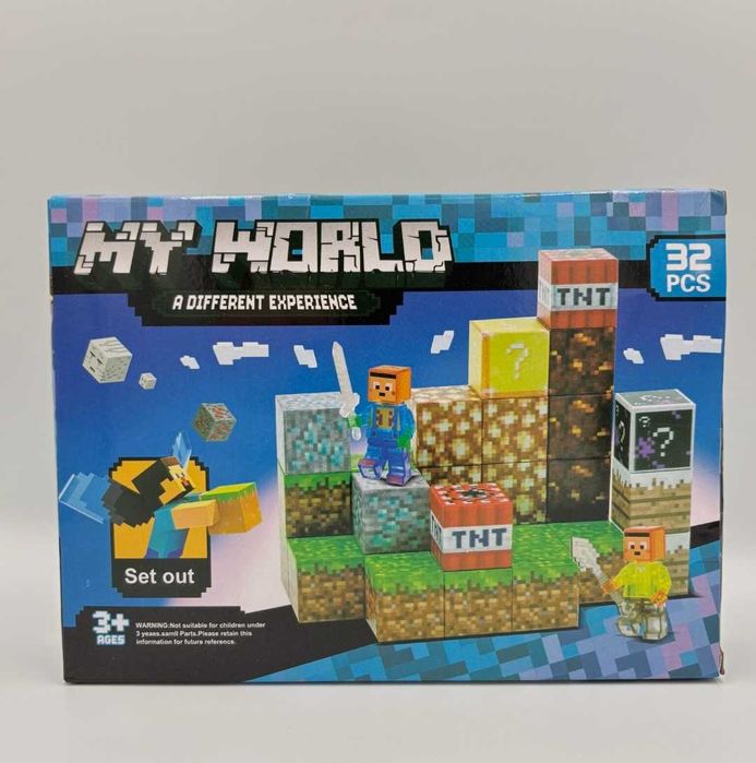 Zestaw klocki magnetyczne Minecraft my world dla dzieci