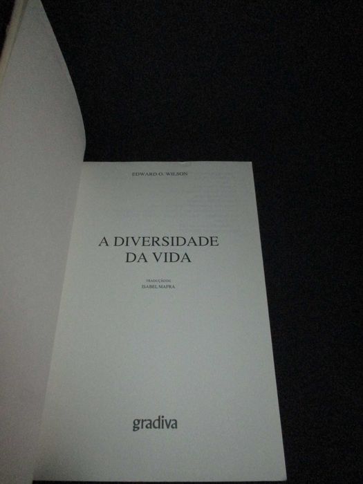Livro A Diversidade da Vida Edward O. Wilson