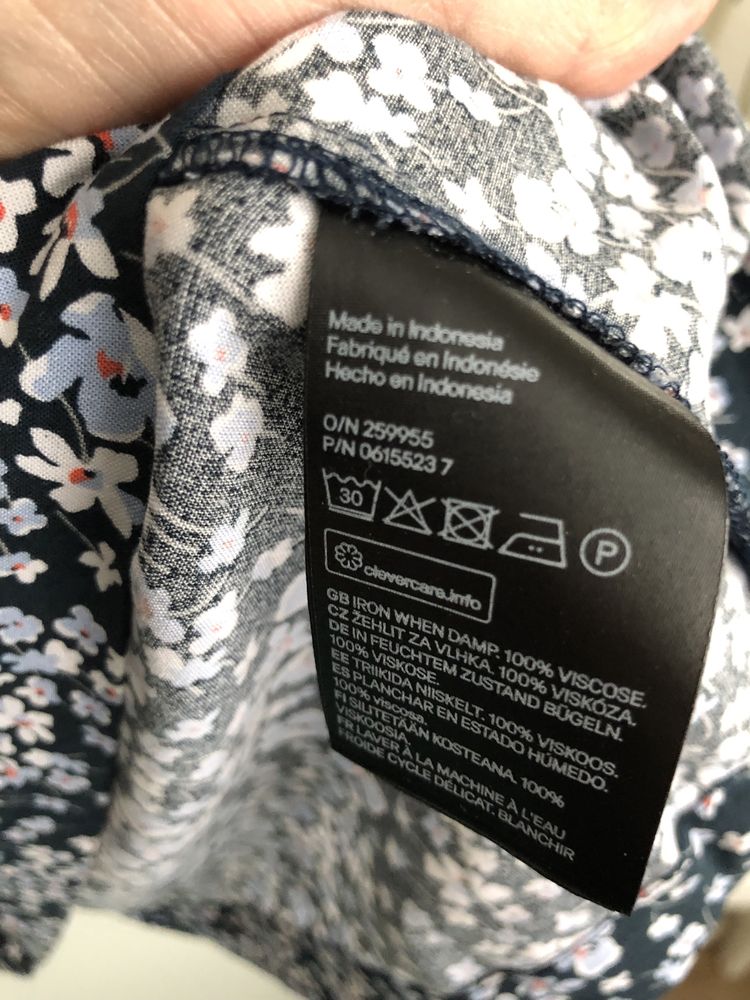 Sukienka wiskoza h&m kwiatki 36 S 8 łączka