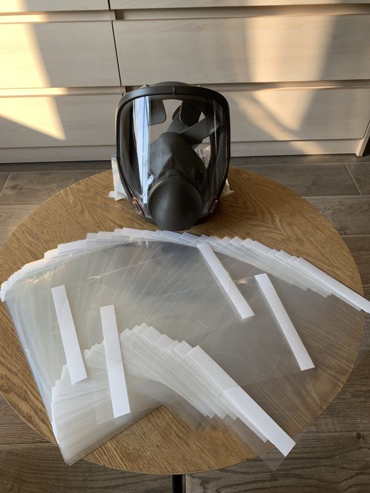 Защитная пленка для респиратора маски 3М 6800