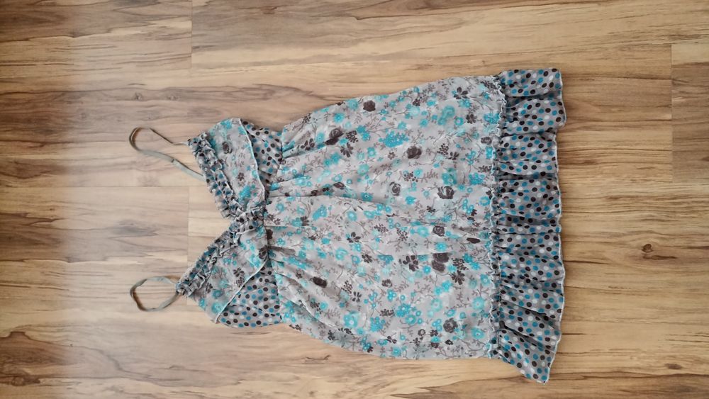 Letnia bluzeczka tunika ciążowa na ramiączkach rozmiar M