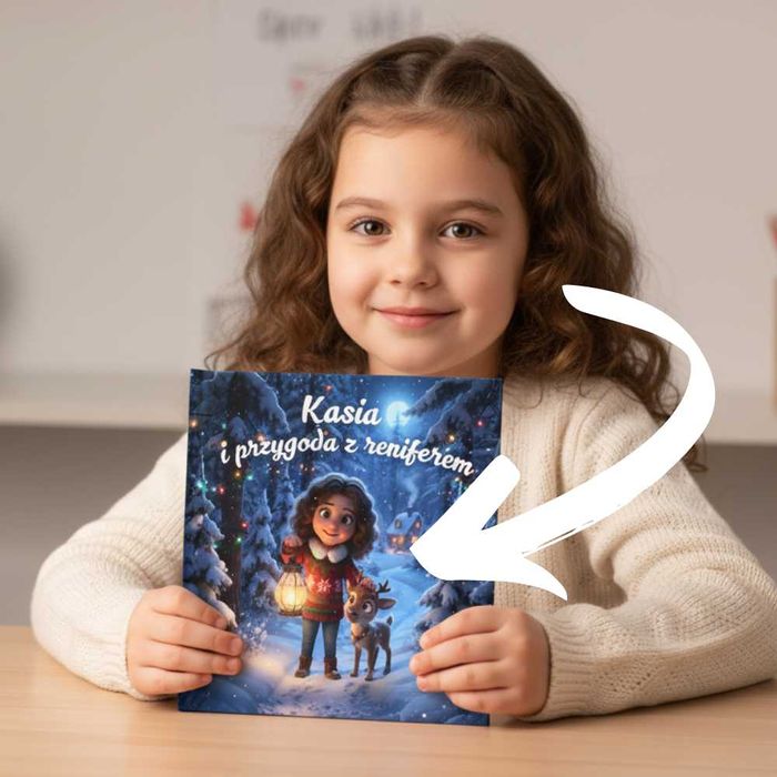 Personalizowana książeczka swiąteczna ze zdjeciem twojego dziecka