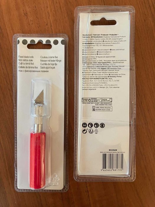 Nowy ostry precyzyjny nóż z uchwytem