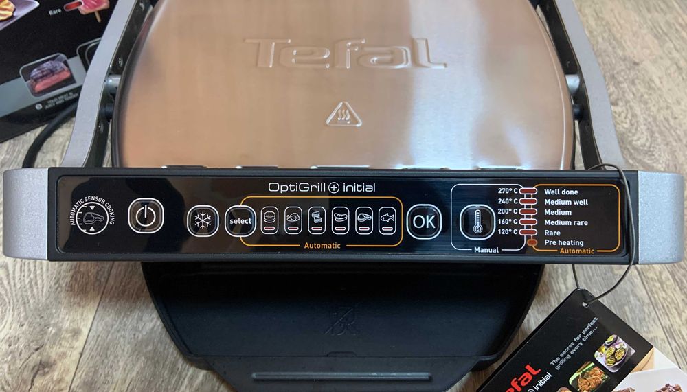 Гриль-барбекю електричний електрогриль Tefal Optigrill+Initial