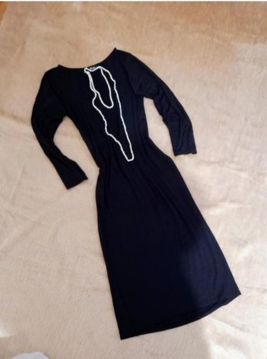 Сукня з довгим рукавом чорного кольору від бренду Style