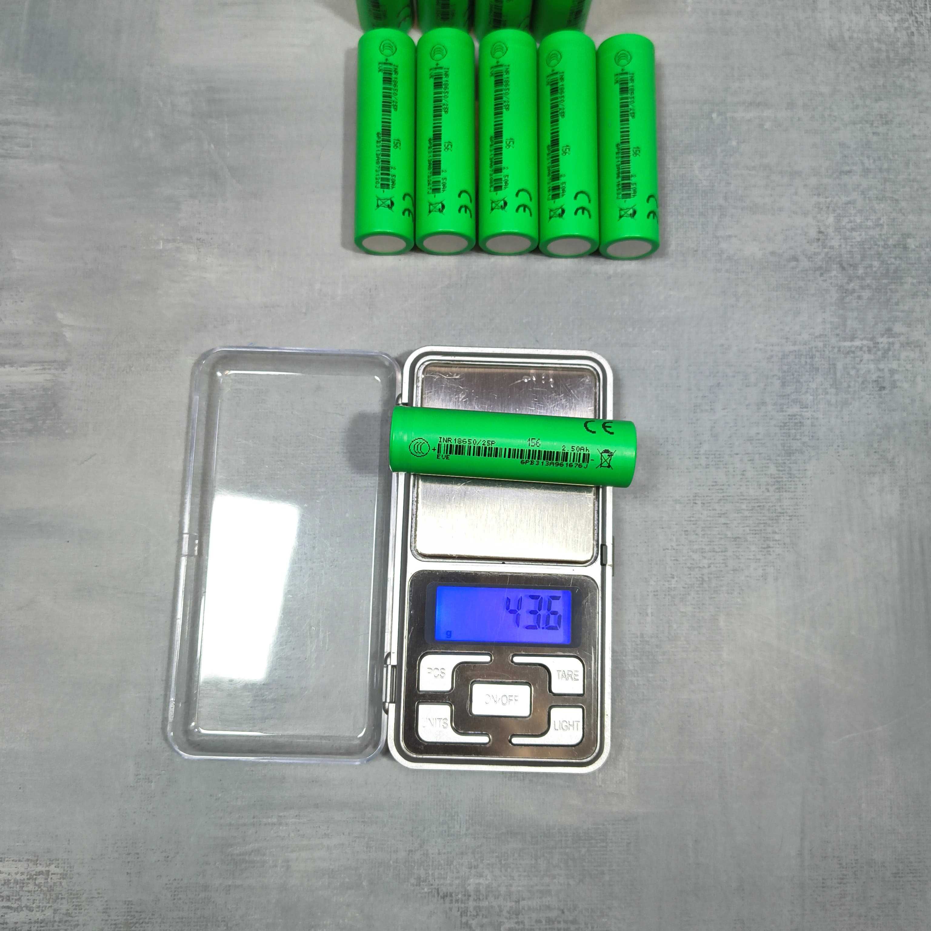 Нові 18650 високострумовий акумулятор EVE INR18650-25P 20A 2550mAh