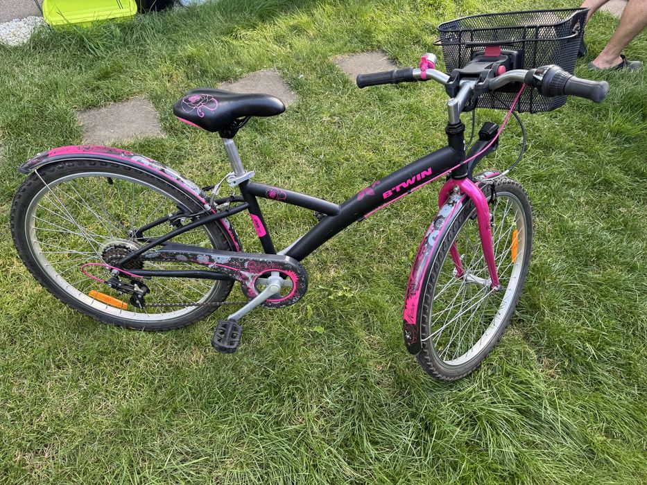 Rower dziewczęcy btwin 24” decathlon