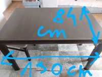 Stół prostokątny ciemny brąz
