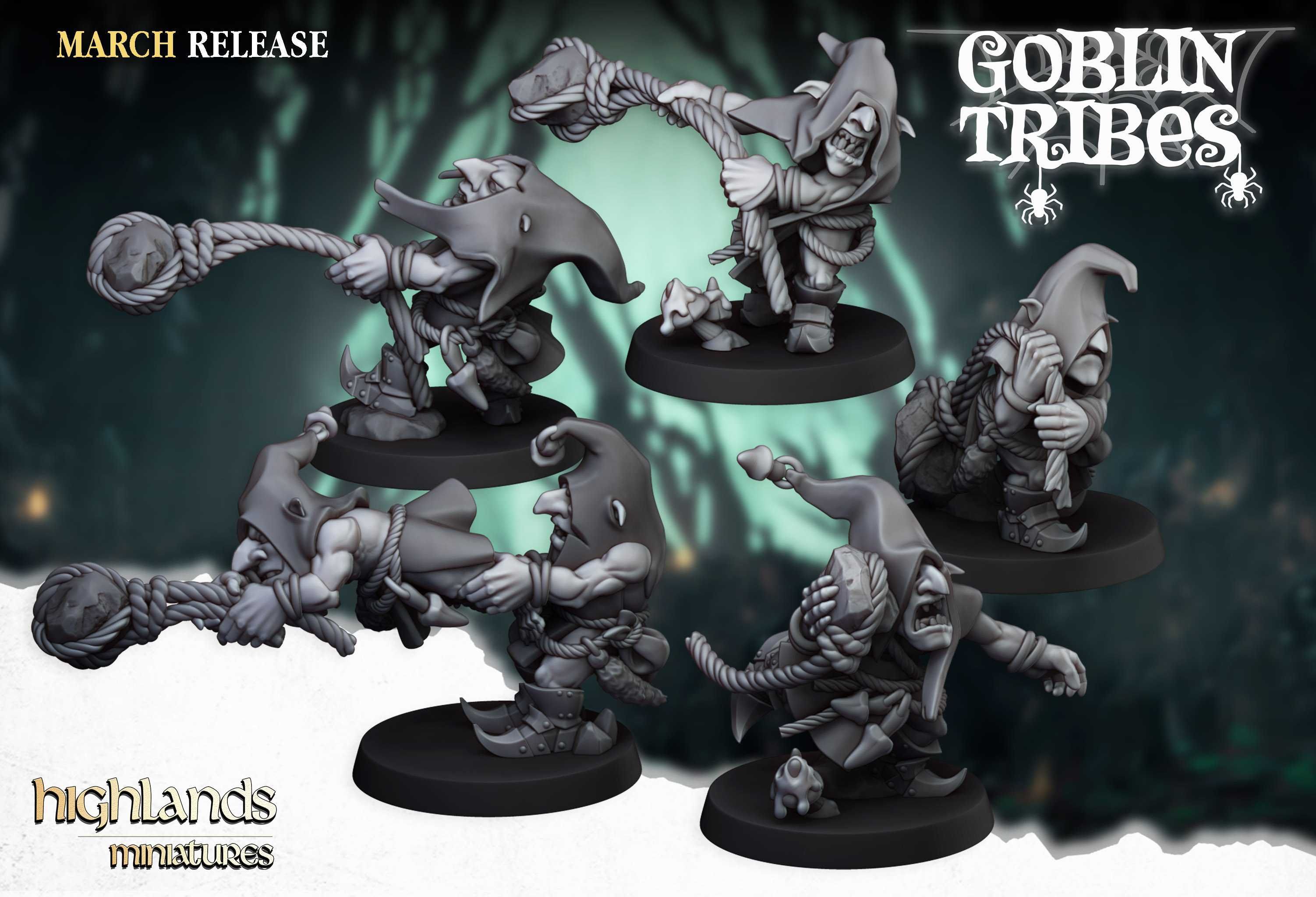 Swamp Goblins Stonethrowers - WFB ToW AoS - Highlands x5