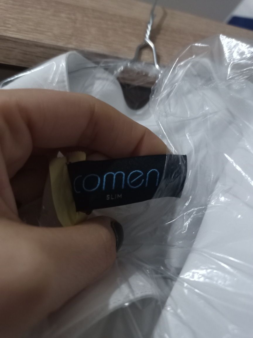 Smoking męski NewMen 43/44 (XL)+ pas, musza, koszula 43, spinki