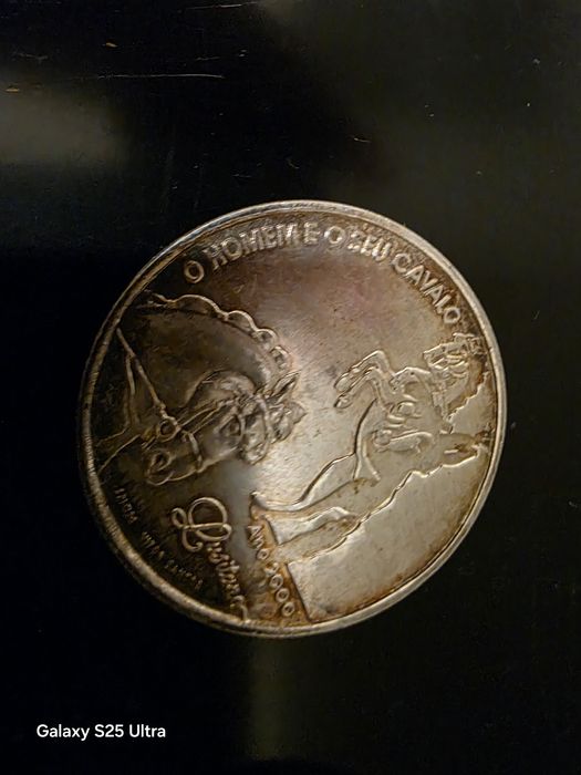 Moeda de prata rainha Elizabeth