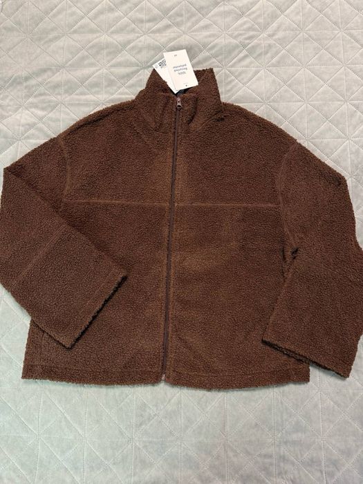 Кофта зіпка на замку teddy sweatshirt h&m
