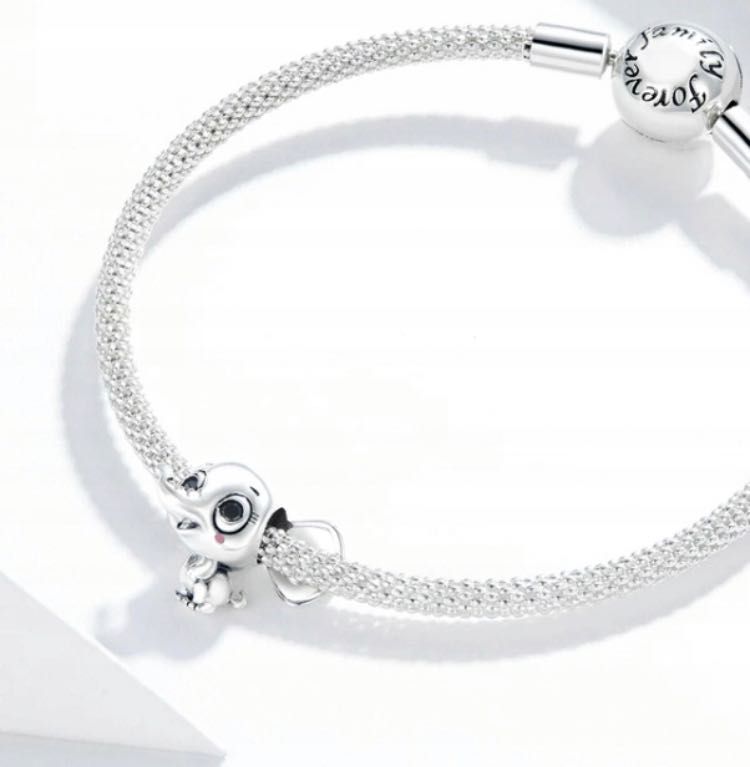 charms do pandora srebro s925 słoń słonik dziecko luck