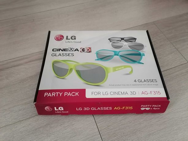 Okulary 3D AG-F315 LG Cinema glasses. Polecam