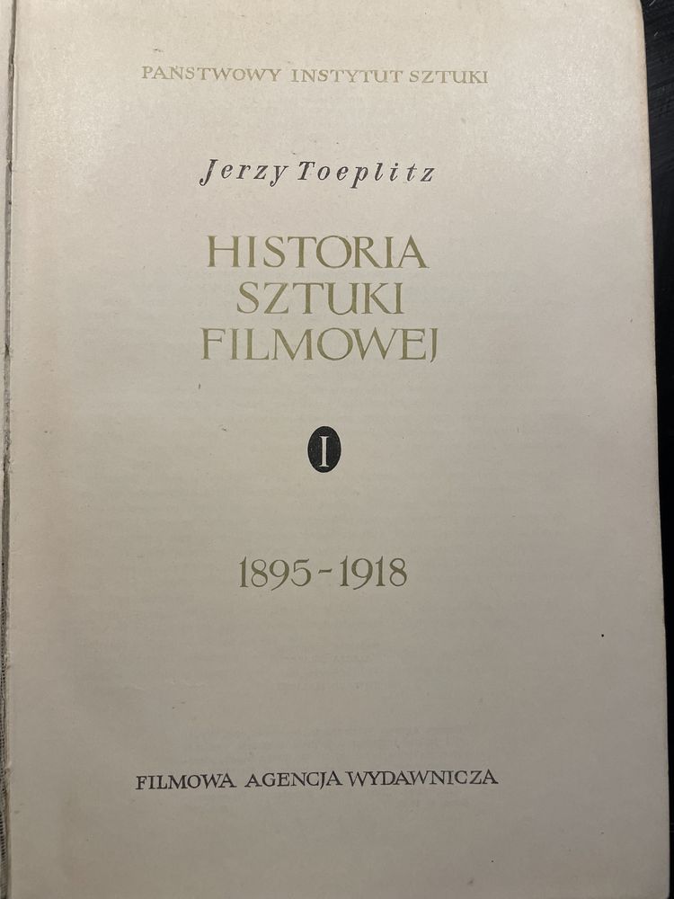 Jerzy Toeplitz - Historia sztuki filmowej tom I i V