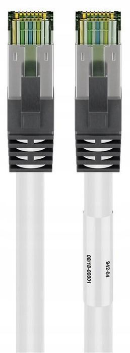patchcord s/ftp goobay rj45 3 m szary cat 8.1 standard 25/40g base-t