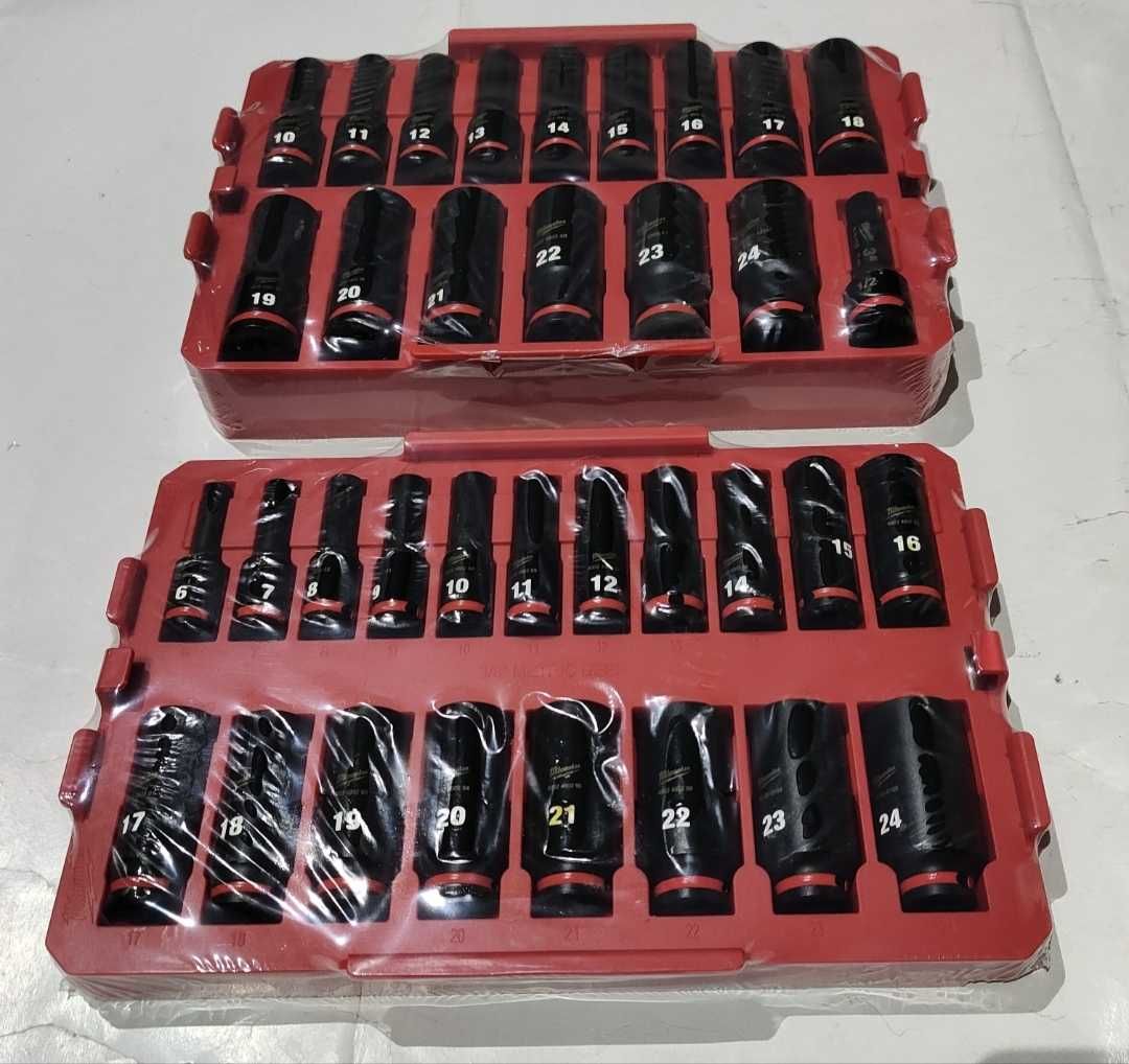Milwaukee klucze udarowe długie 1/2 i 3/8 do skrzyń packout
