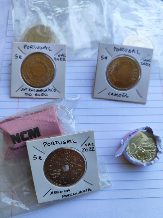 Moedas de 5€ comemorativas de Portugal