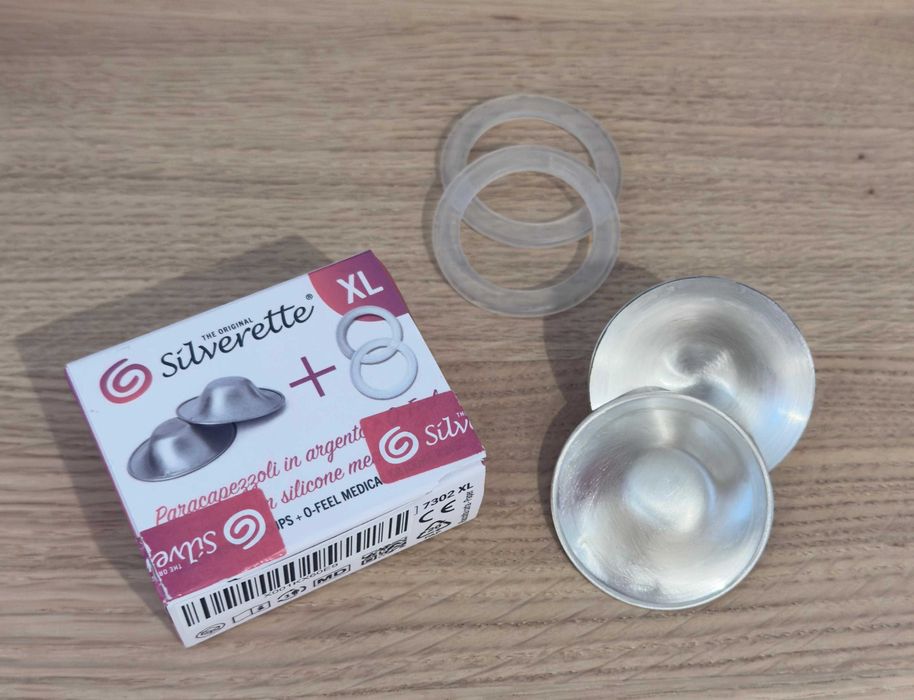 Silverette XL (mamilos de prata) como novos