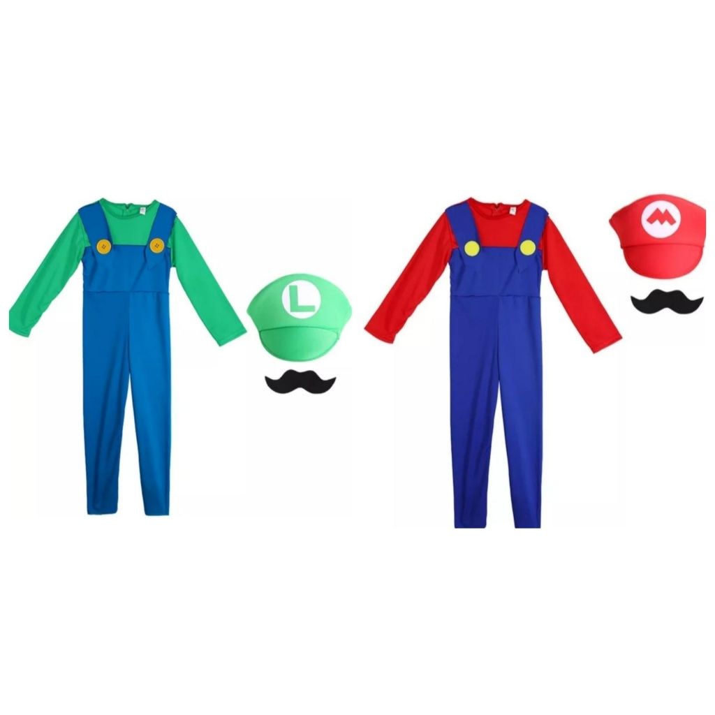 Дитячий костюм Маріо, Марио, Луїджі, Луиджи на 5-6,7-8,9-10