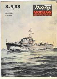 Mały Modelarz 8-9 1988 ścigacz okrętów KRON-SZTAD