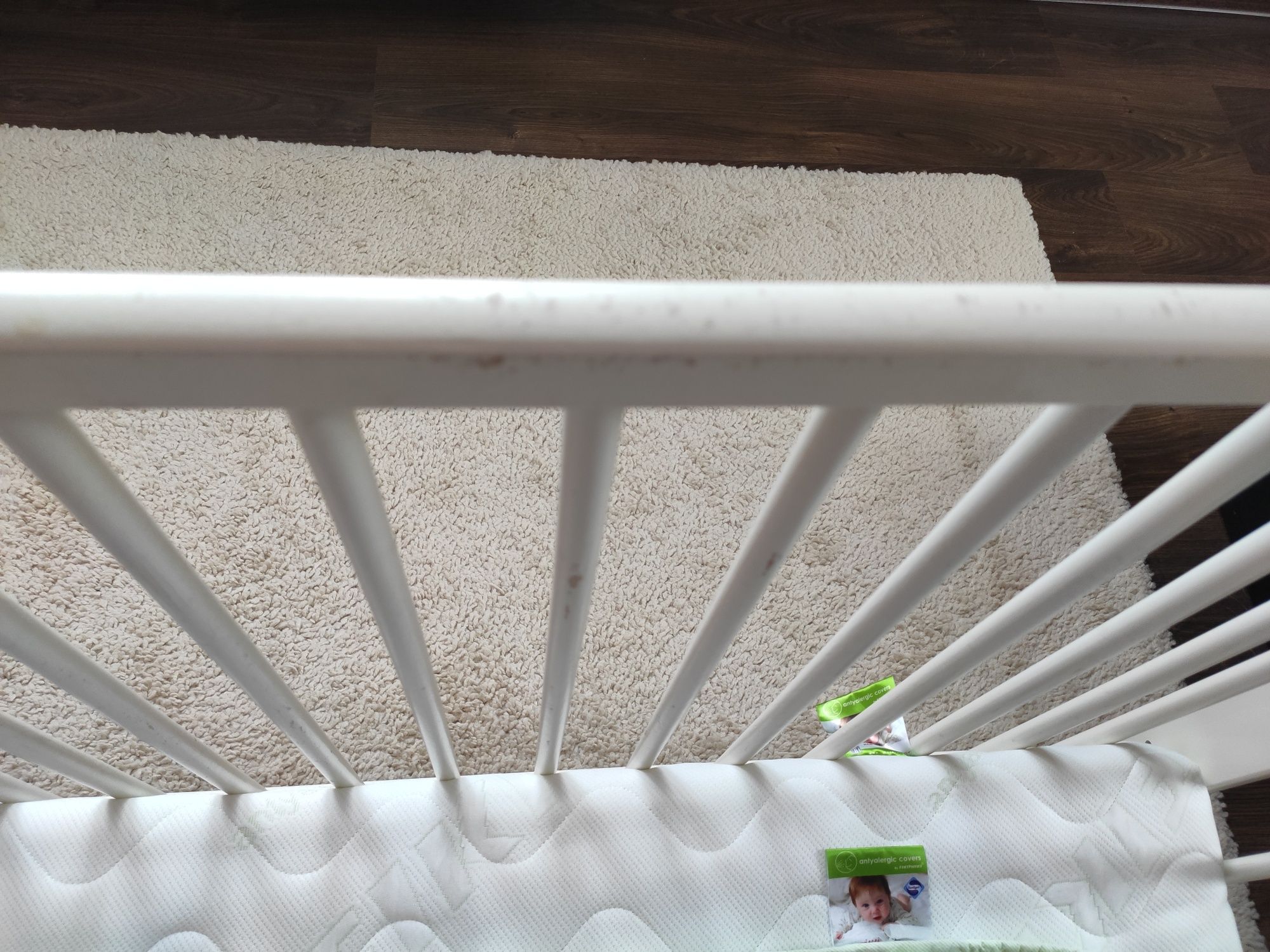 Łóżeczko dziecięce niemowlęce 120x60 Gulliver Ikea materac
