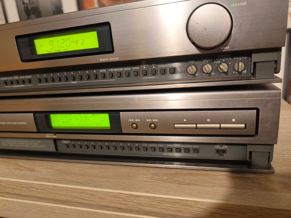 Wieża DENON DRA-210 + DCD-210 - cd ma nowy laser - brak pilota