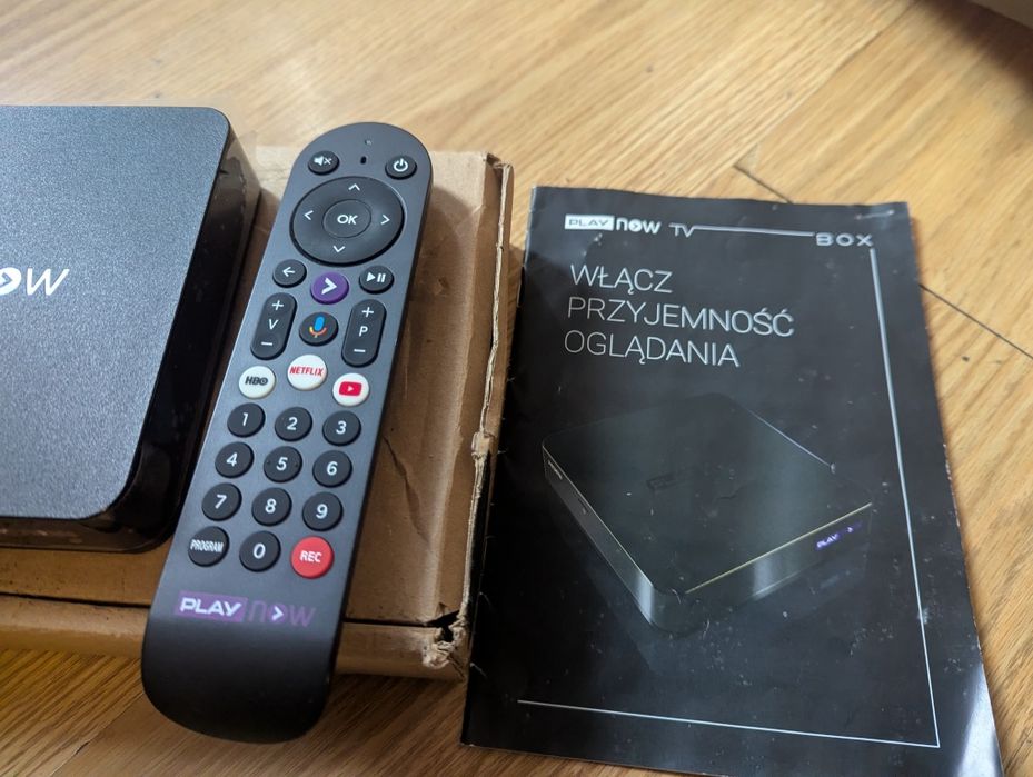 Smart box odtwarzacz MULTIMEDIALNY PLAY CHROMECAST 4K nowy komplet