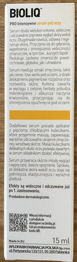 Zestaw 5x BIOLIQ Serum nawilżające rewitalizujące odmładzające z vit C