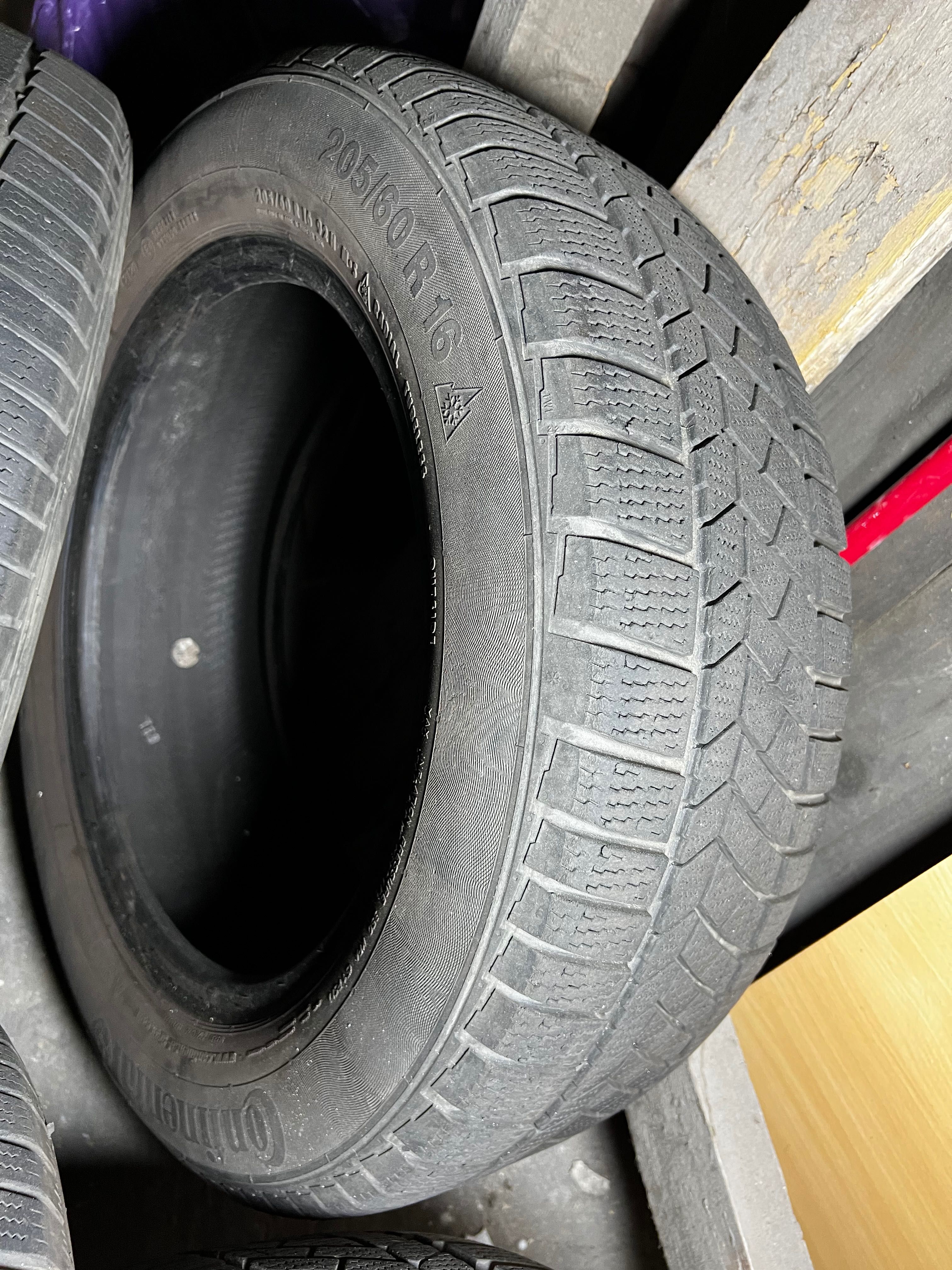 Opony zimowe 205x60R16 Rok 2020 6mm Continental ts830p 4 szt