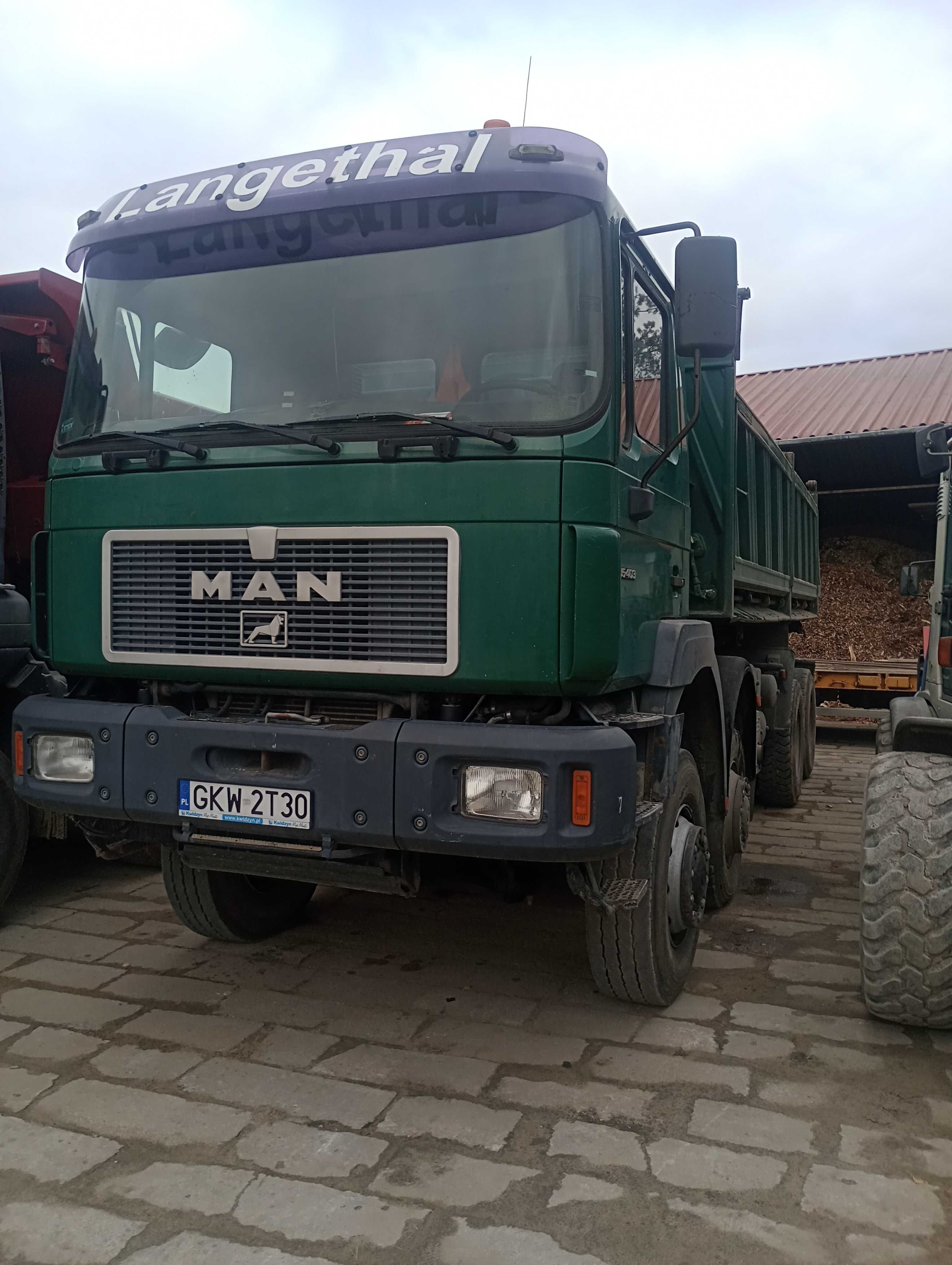 MAN F-90 4x4. 6x6.8x6- Wywrot
