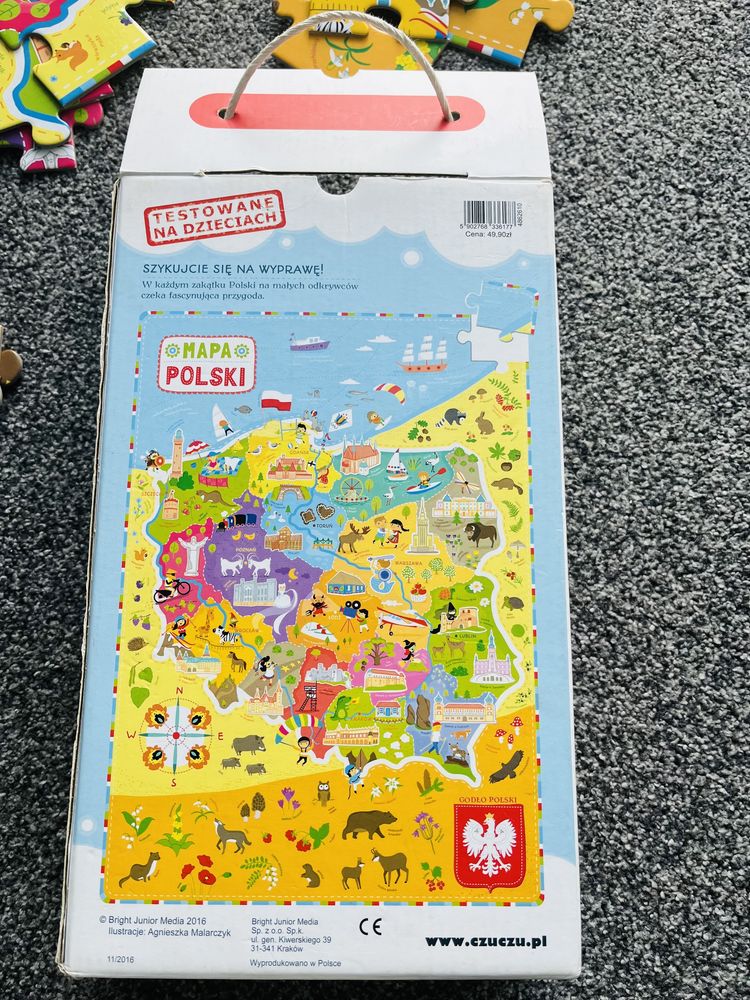 Duże puzzle Mapa Polski