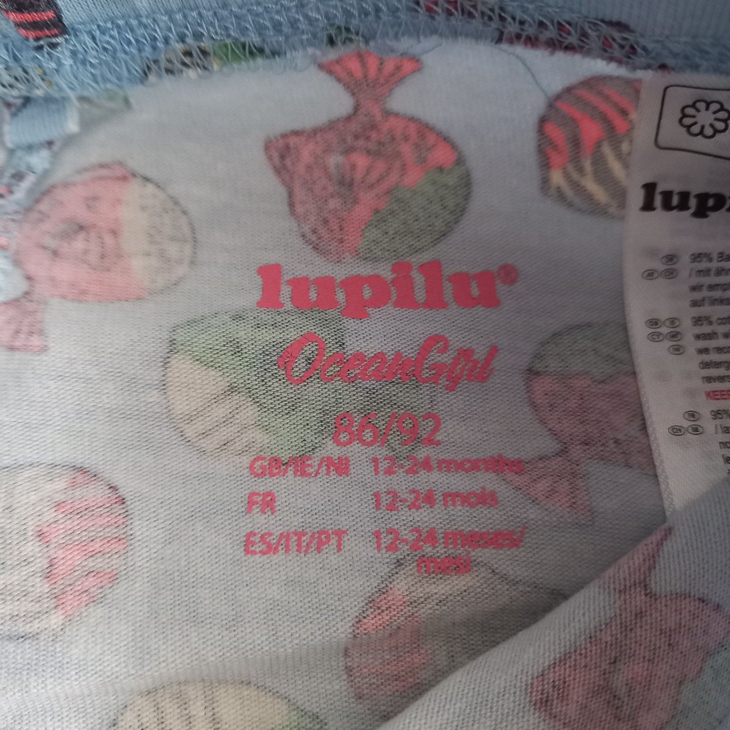 Legginsy, kolarki dziewczęce, Lupilu i Kiki&Koko, rozmiar 86-92 Zestaw