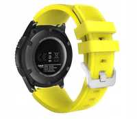 Pasek Do Samsung Galaxy Watch twill 20 mm żółty +  Jasno-niebieski