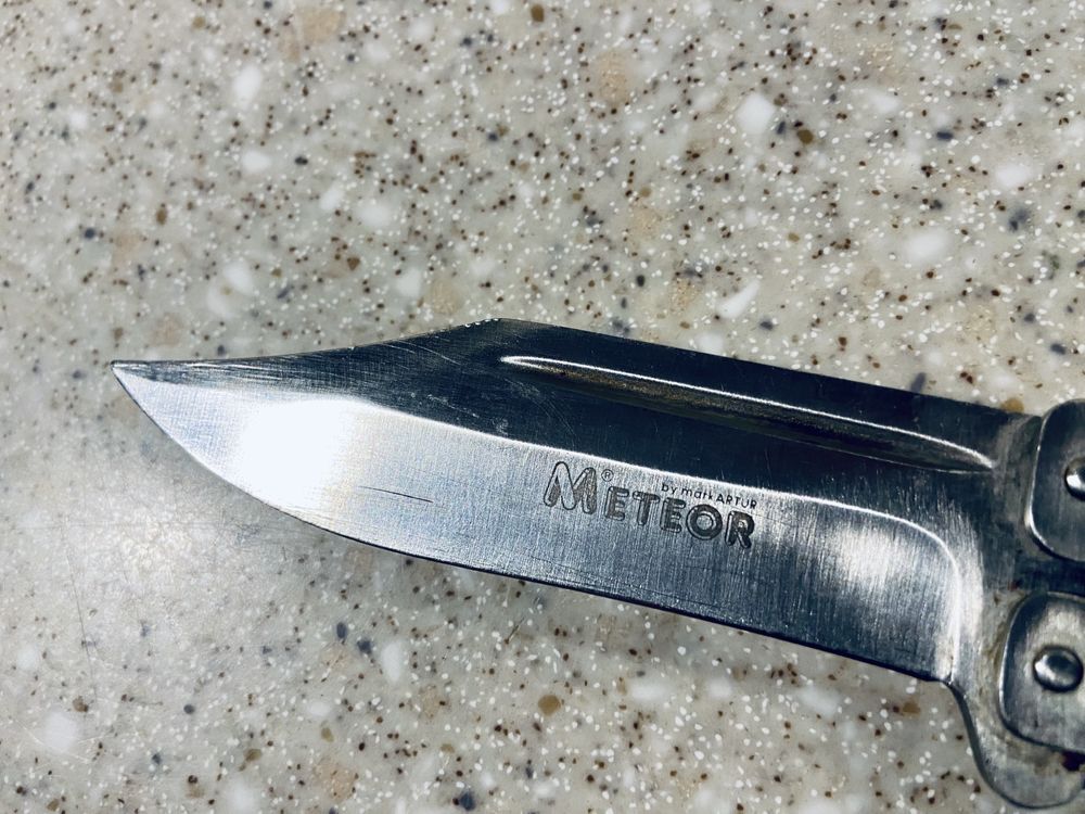 Nóż Meteor składany folder motylkowy multitool