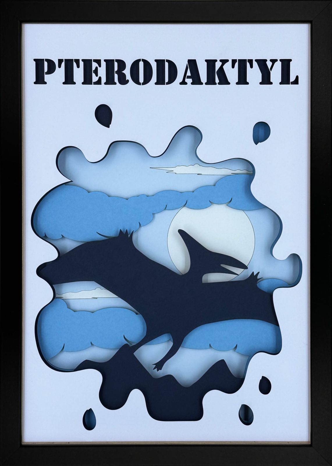 Ramka 3D Shadow Box Pterodaktyl