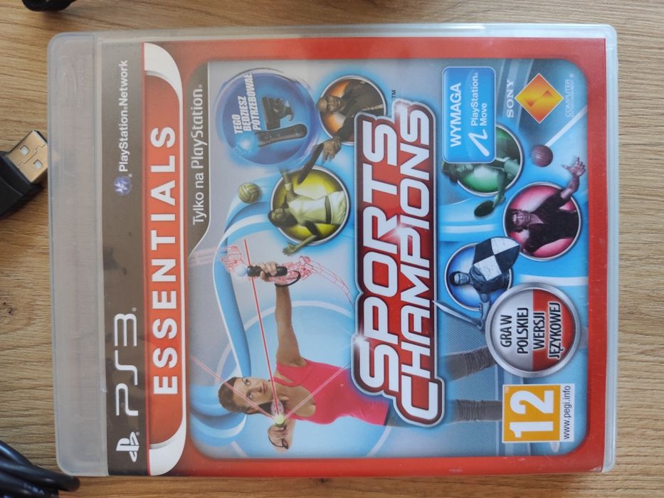 Kontrolery move plus oryginalna ładowarka, kamera i gra