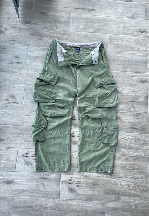 Gap Multipocket Nylon Cargo Pants Green Colour Streetwear карго штани