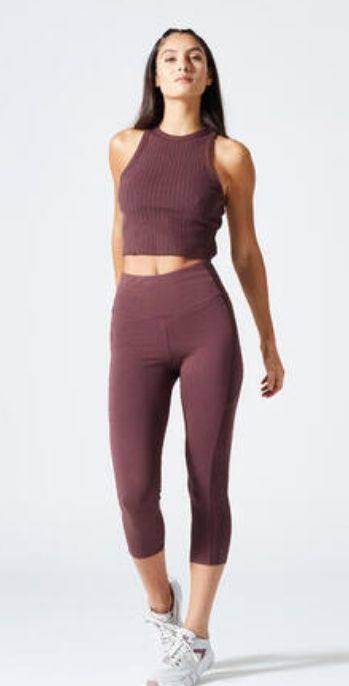 Domyos decathlon Леггинсы женские махагон XXS - XS