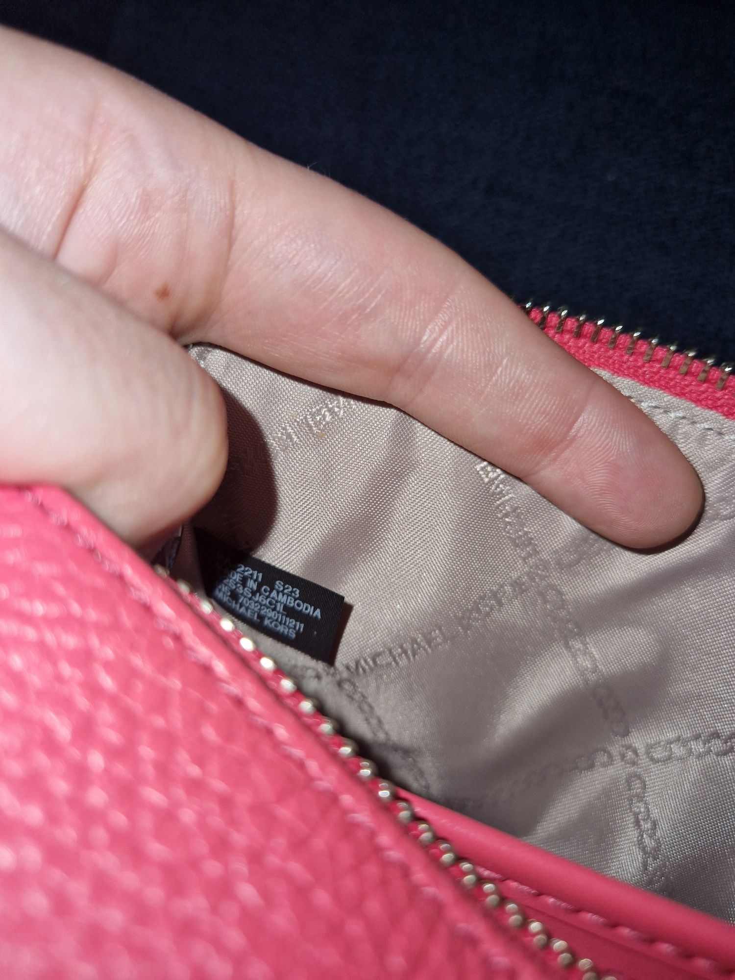 Torebka MK Michael kors jet set camera - geranium ideał torebka crossb