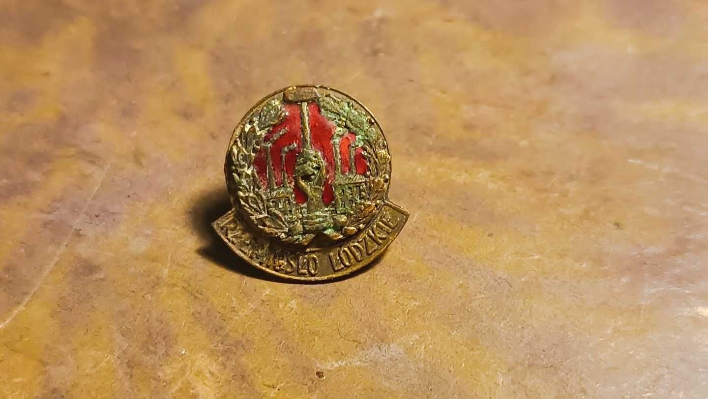 Rzemiosło łódzkie przedwojenna  odznaka P.K. Abramowski Grawer Łódź