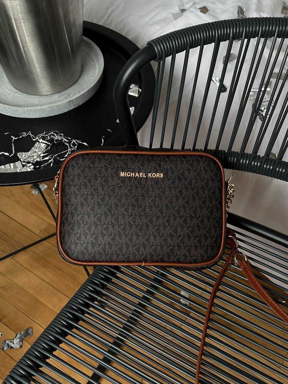 Женская сумочка Michael Kors Jet Set Dark Brown