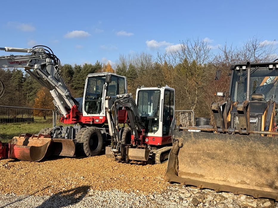 Uslugi Koparka Kolowa 13t, koparko-ładowarka, minikoparka 3.5t, widoły