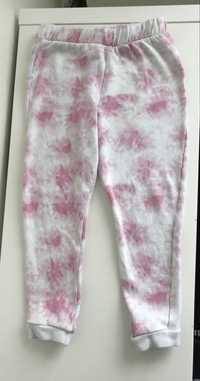 Spodnie dresowe dresy 122 tie dye dresy 6-7 f&f