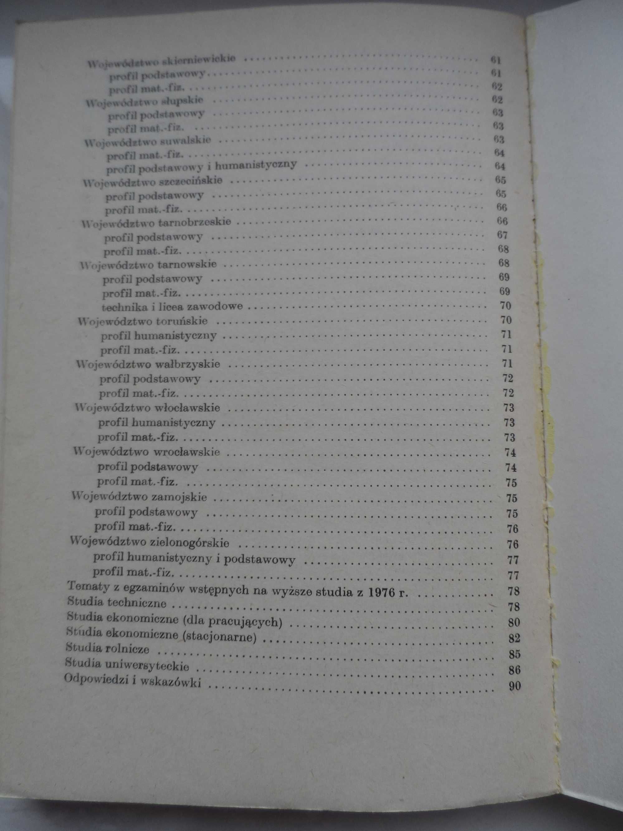 Matematyka zadania maturalne i egzaminacyjne cz II - Janicki, Korczyc