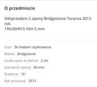 Opony letnie Bridgestone/continental